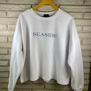 The Seaside Style Women’s White Crewneck Sweatshirt size XL